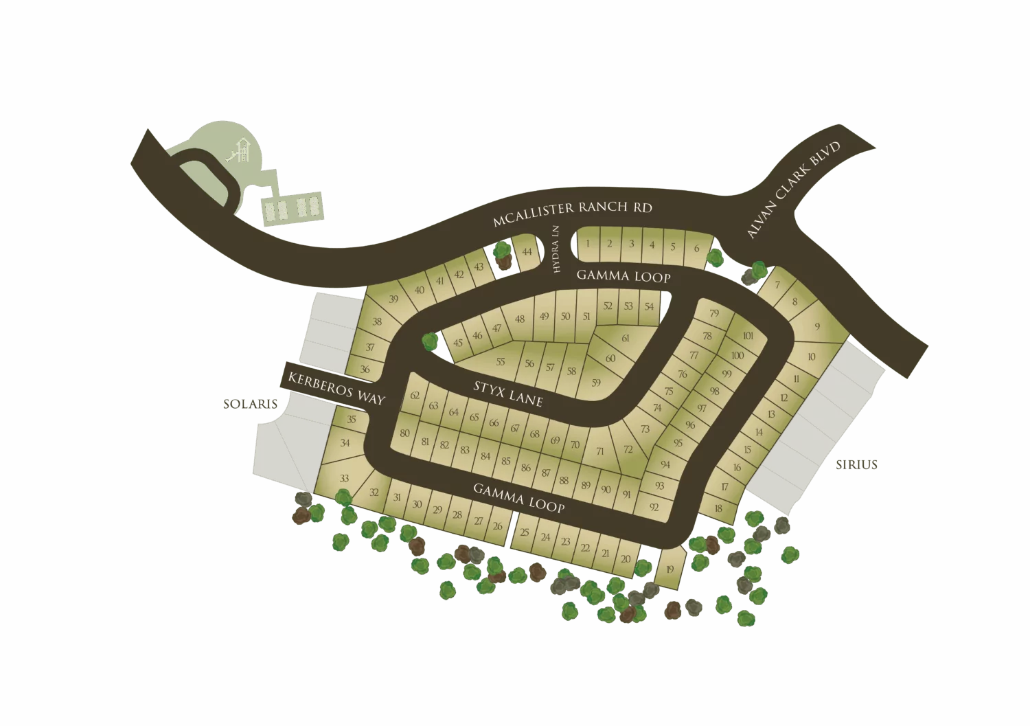 Timber Sky Corvus Site Map